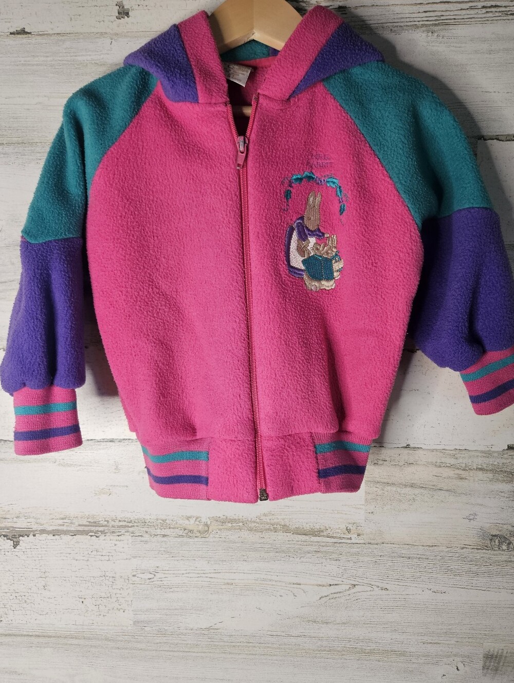 Vintage Peter Rabbit Beatrix Potter 90s Track Jacket 2T Toddler Sweater Classic